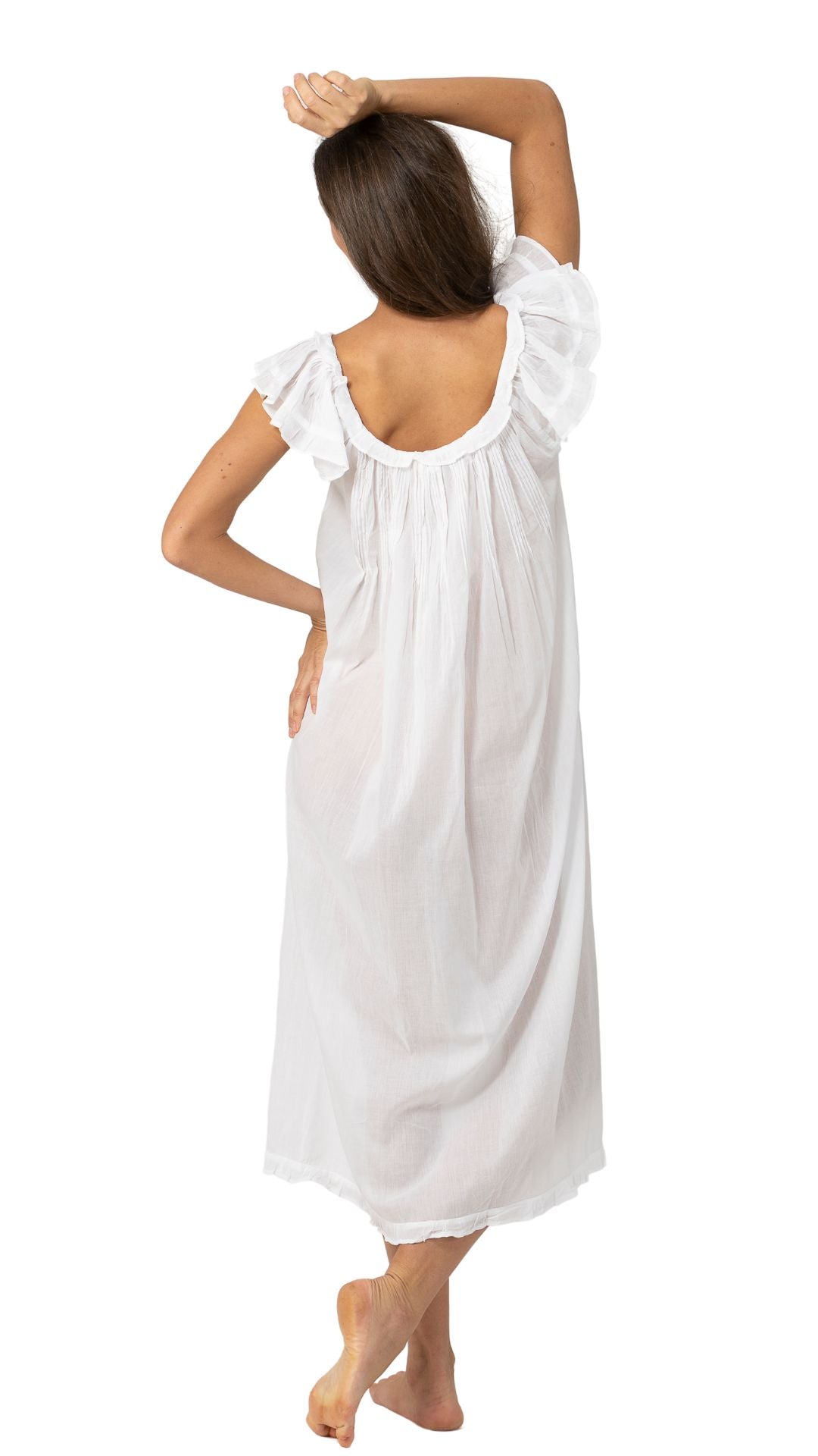 Back of Billie Netflix cotton night dress