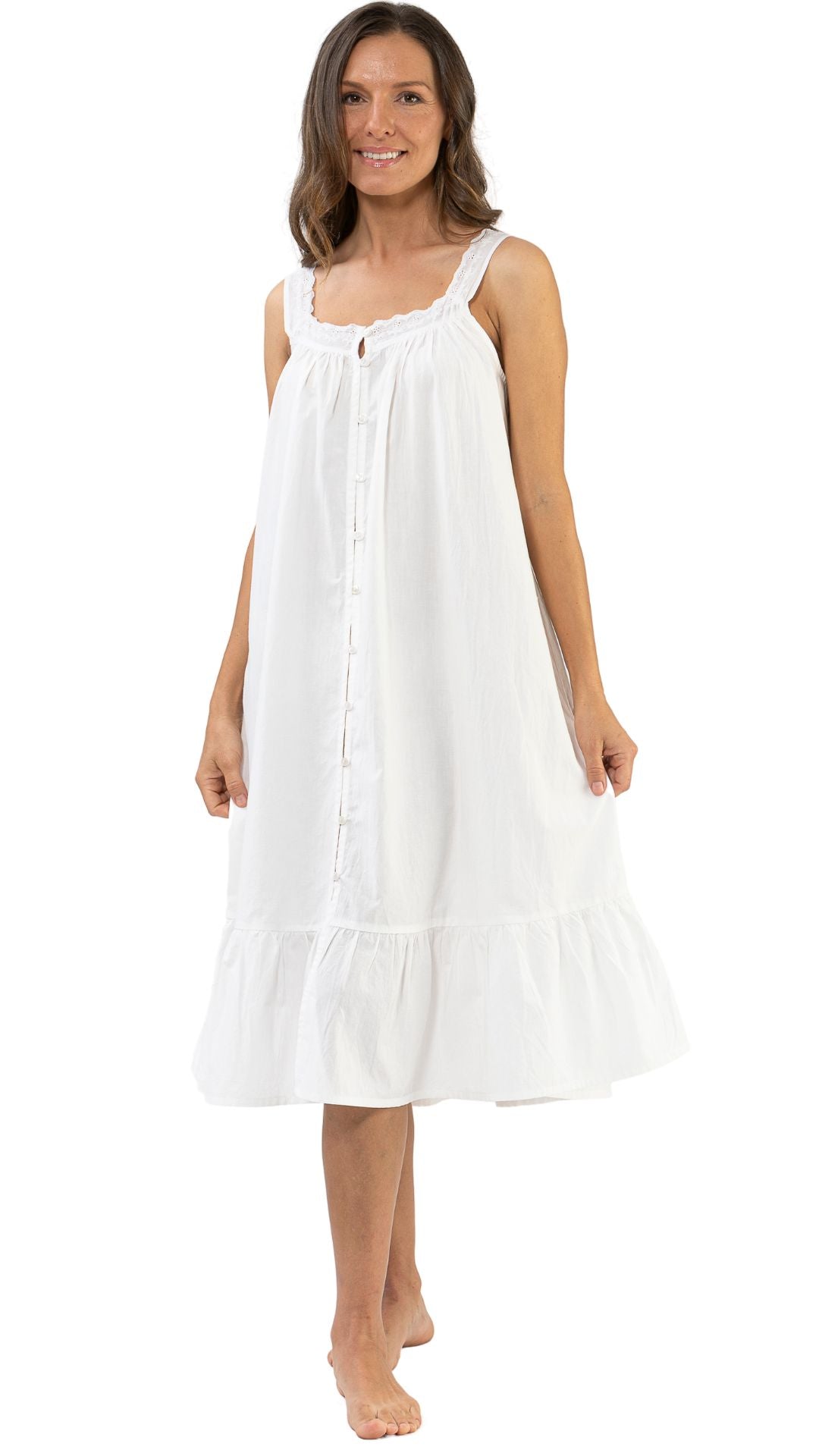 white cotton nightgown plus size Australia
