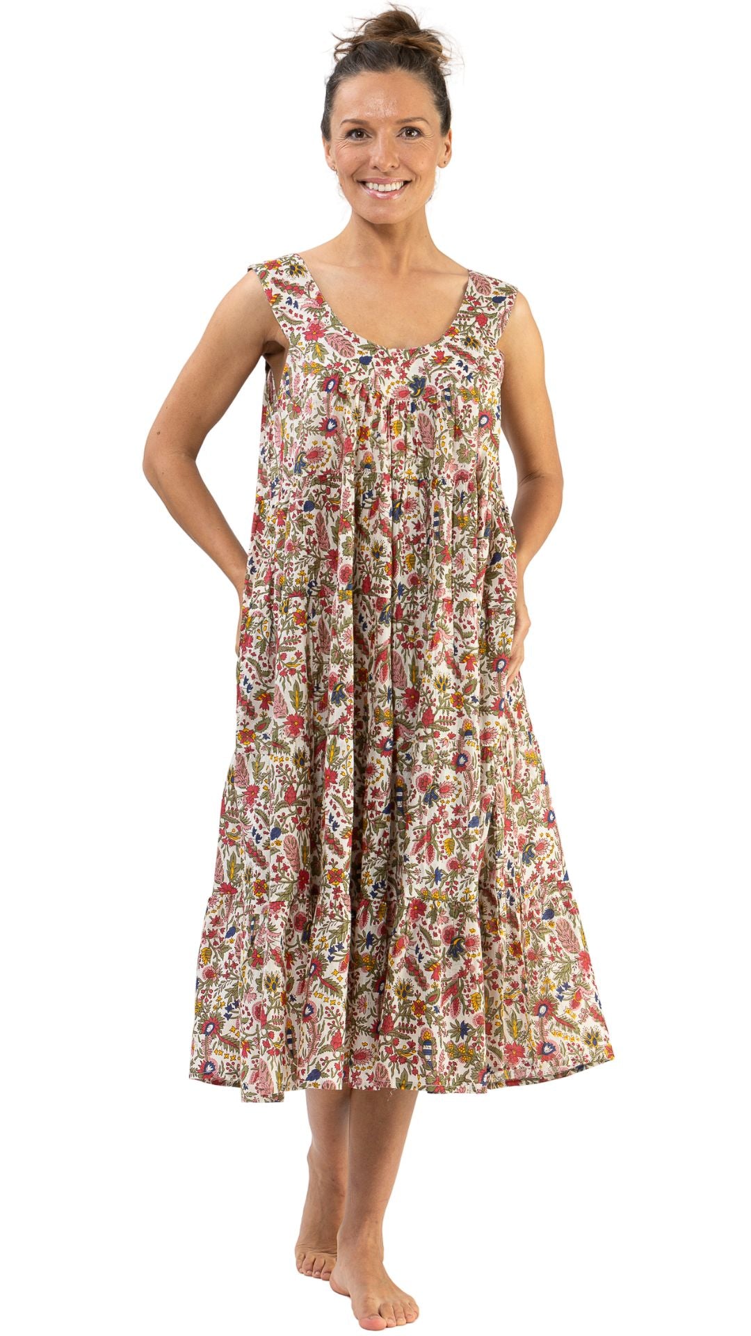 Ladies cotton nightie in plus size