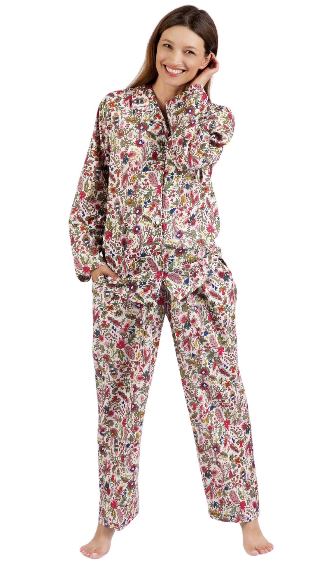 Long sleeve cotton pyjamas plus size Australia