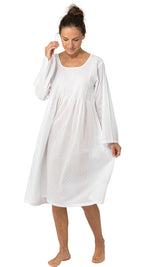 Margot Long Sleeve White Nightie
