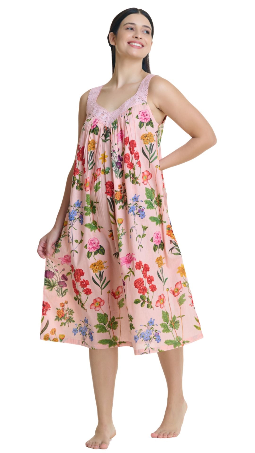 Sleeveless cotton house dress - plus size in Australia