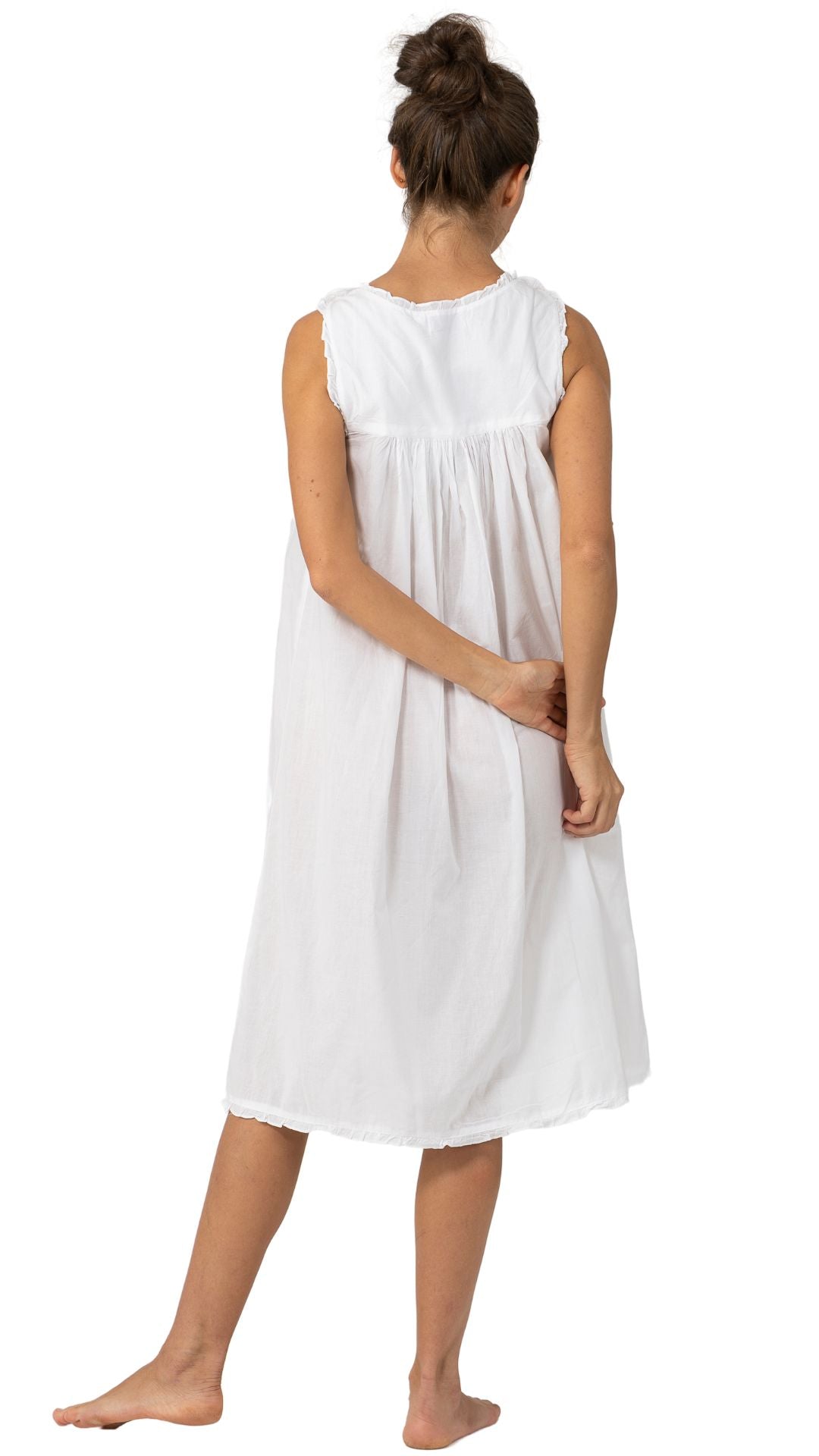 white modern nightie for ladies
