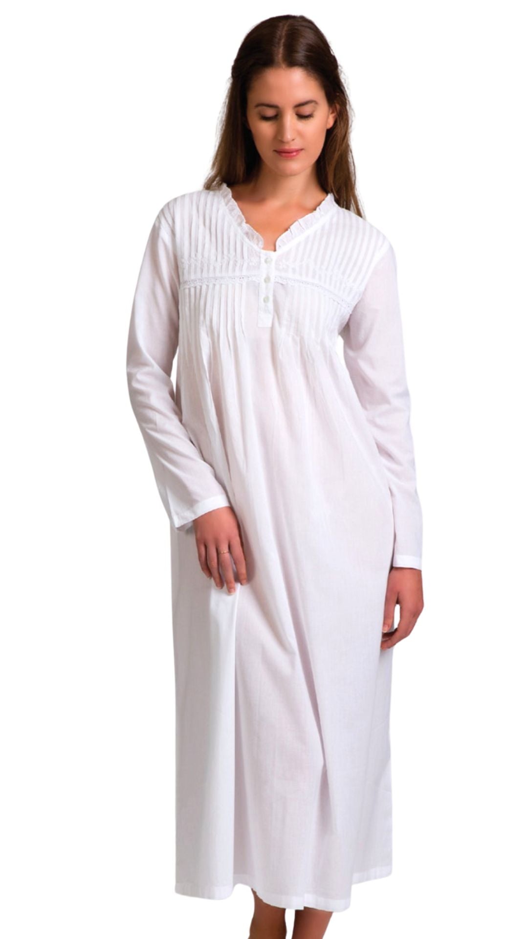 Lands End Supima Cotton Kohls Long Sleeve Nightgowns Slenderella