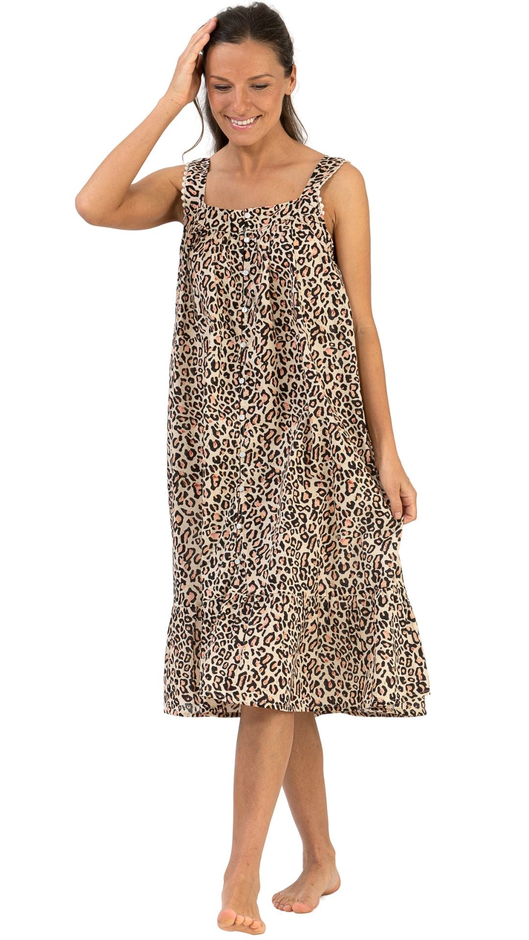 Leopard print nighties sizes 8 to 30