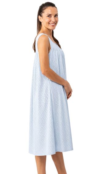 Clarice Light Blue Sleeveless Nightie