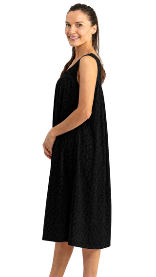 Bahama's Black Cotton Nightgown