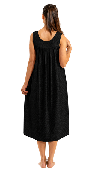 Bahama's Black Cotton Nightgown