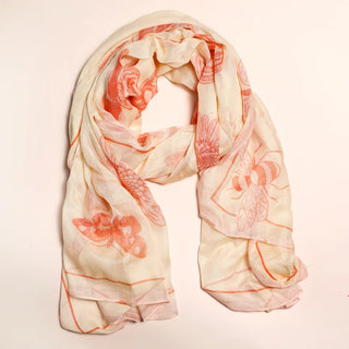 Butterfly Floral Scarf