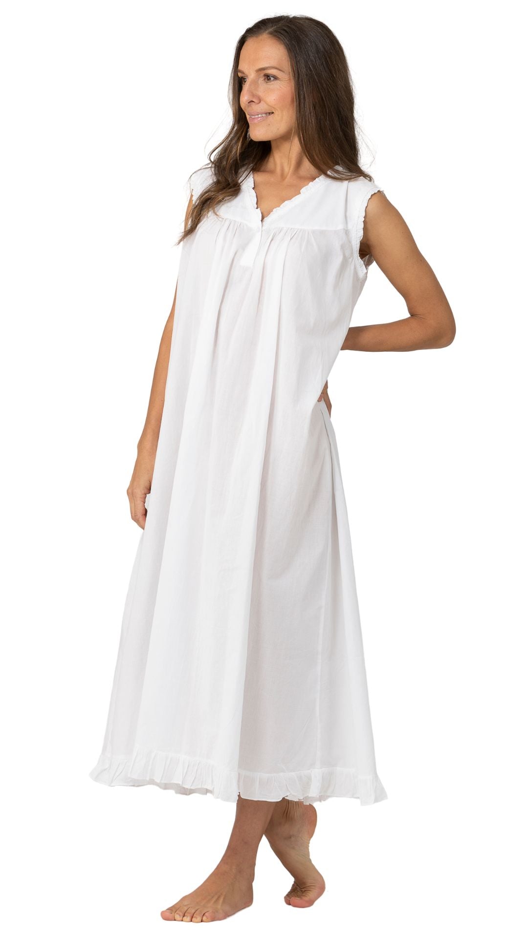 white cotton nightdress for plus size women online