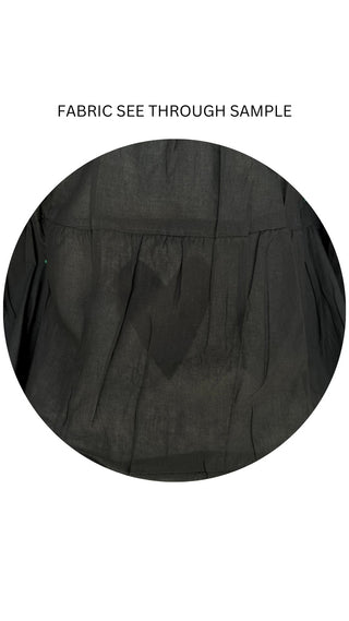 Agnes Black Maxi Dress/Nightie