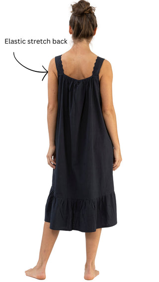 Billie Navy Cotton Nightie