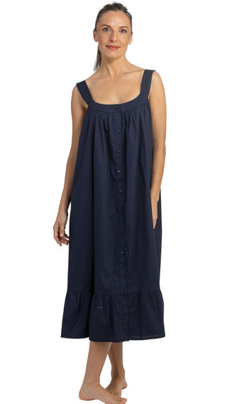 Billie Navy Cotton Nightie