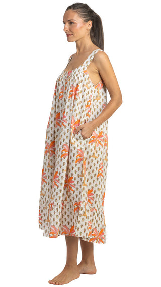 Billie Palma Sleeveless Nightie - Button Down