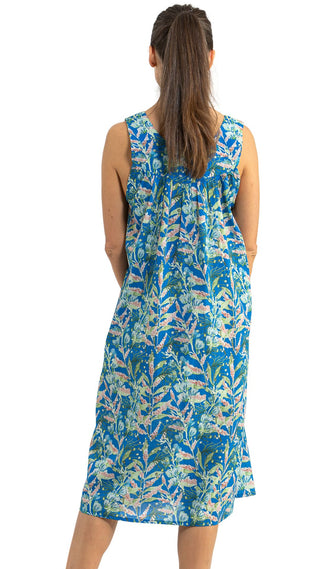 Blue Belle Sleeveless Maxi Dress Nightie