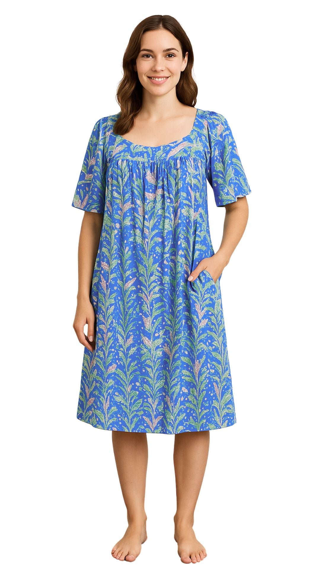 Blue Belle Short Sleeve Nightie