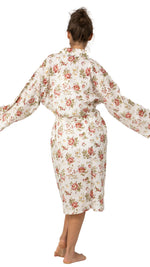 back view of cotton dressing gown plus size Australia