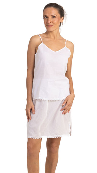 Camisole Top White Cotton