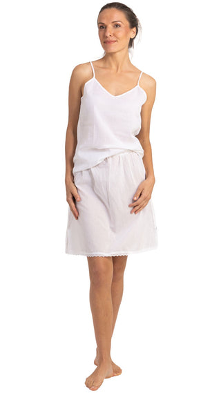 Camisole Top White Cotton