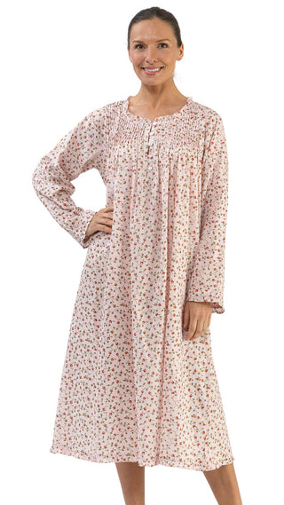 Cherry Blossom Long Sleeve Nightie