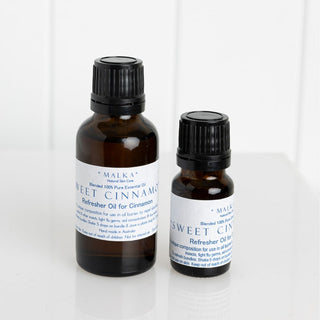 Malka sweet cinnamon oil essential oil drops 10mls and 30ml bottles