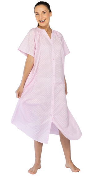 Clarice Pink Short Sleeve Nightie