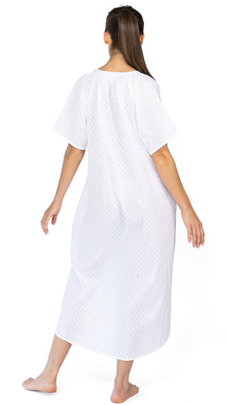 Clarice White Short Sleeve Nightie