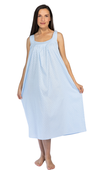 Clarice Light Blue Sleeveless Nightie