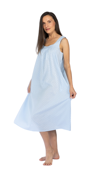 Clarice Light Blue Sleeveless Nightie