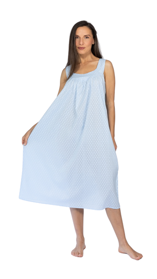 Clarice Light Blue Sleeveless Nightie