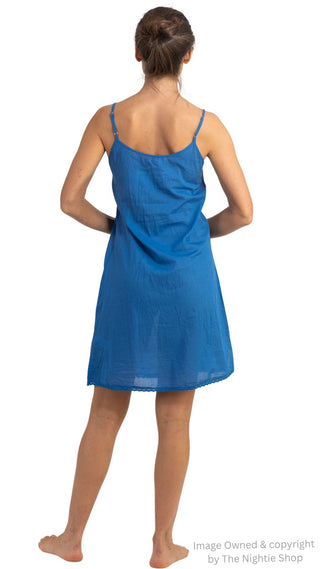 Midi slip cobalt blue