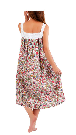 Florence Cotton Straight Neck Nightdress