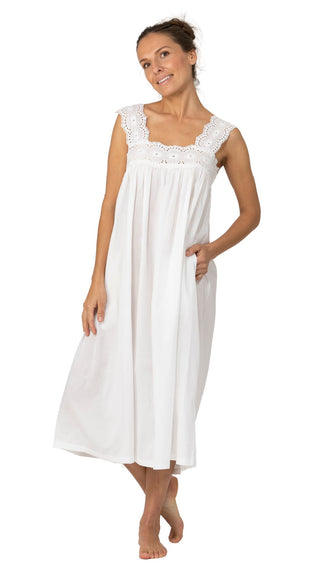 light cotton nightdress for women on model from Australia 