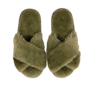 Women's Green slippers size 8-11