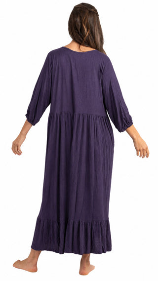 Lady Jayne Cotton Stretch Nightie - Aubergine