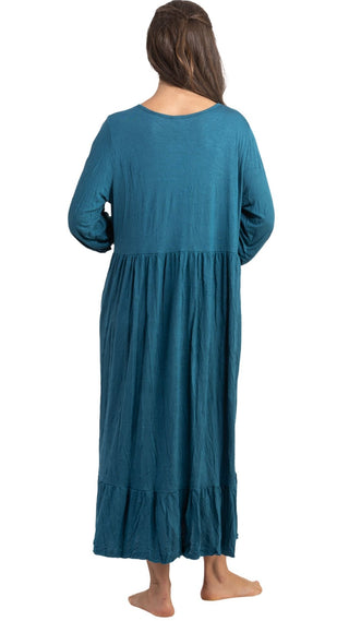 Lady Jayne Cotton Stretch Nightie - Teal