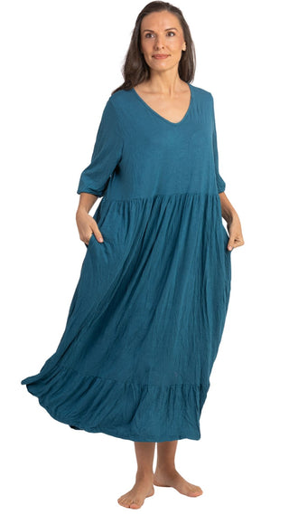Lady Jayne Cotton Stretch Nightie - Teal