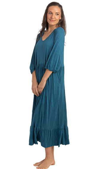 Lady Jayne Cotton Stretch Nightie - Teal
