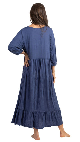 Lady Jayne Cotton Stretch Nightie - Blue