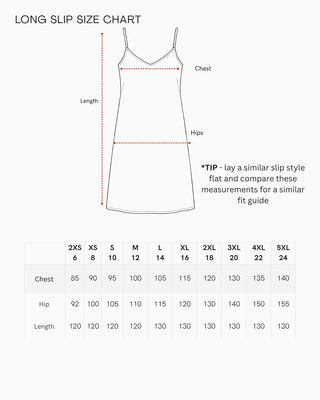 White Long Cotton Slip