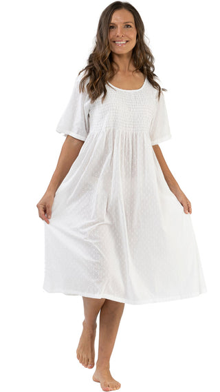 Cotton night gowns near me White