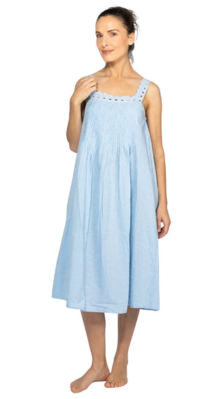Marie Antoinette Sleeveless Nightie Powder Blue