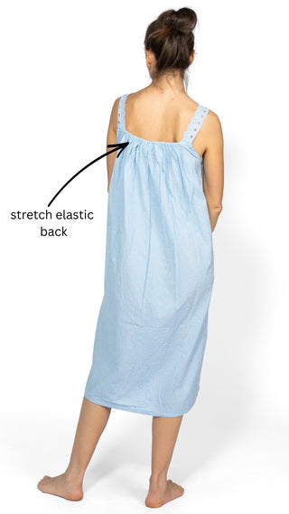 Marie Antoinette Sleeveless Nightie Powder Blue