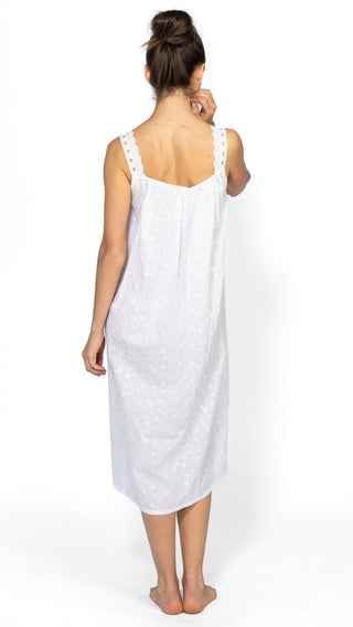 Marie Antoinette Sleeveless Nightie - White
