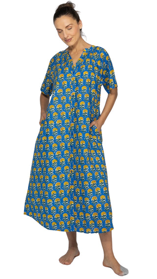 Marigold Short Sleeve Cotton Nightie