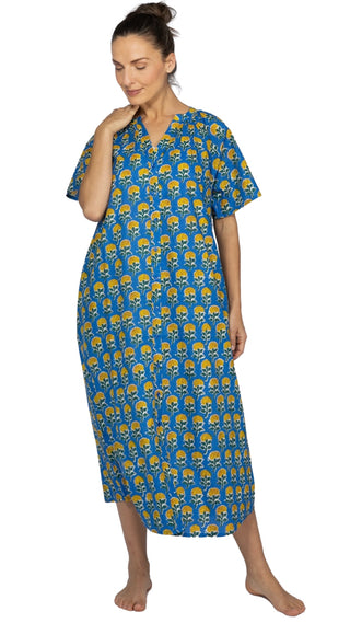 Marigold Short Sleeve Cotton Nightie
