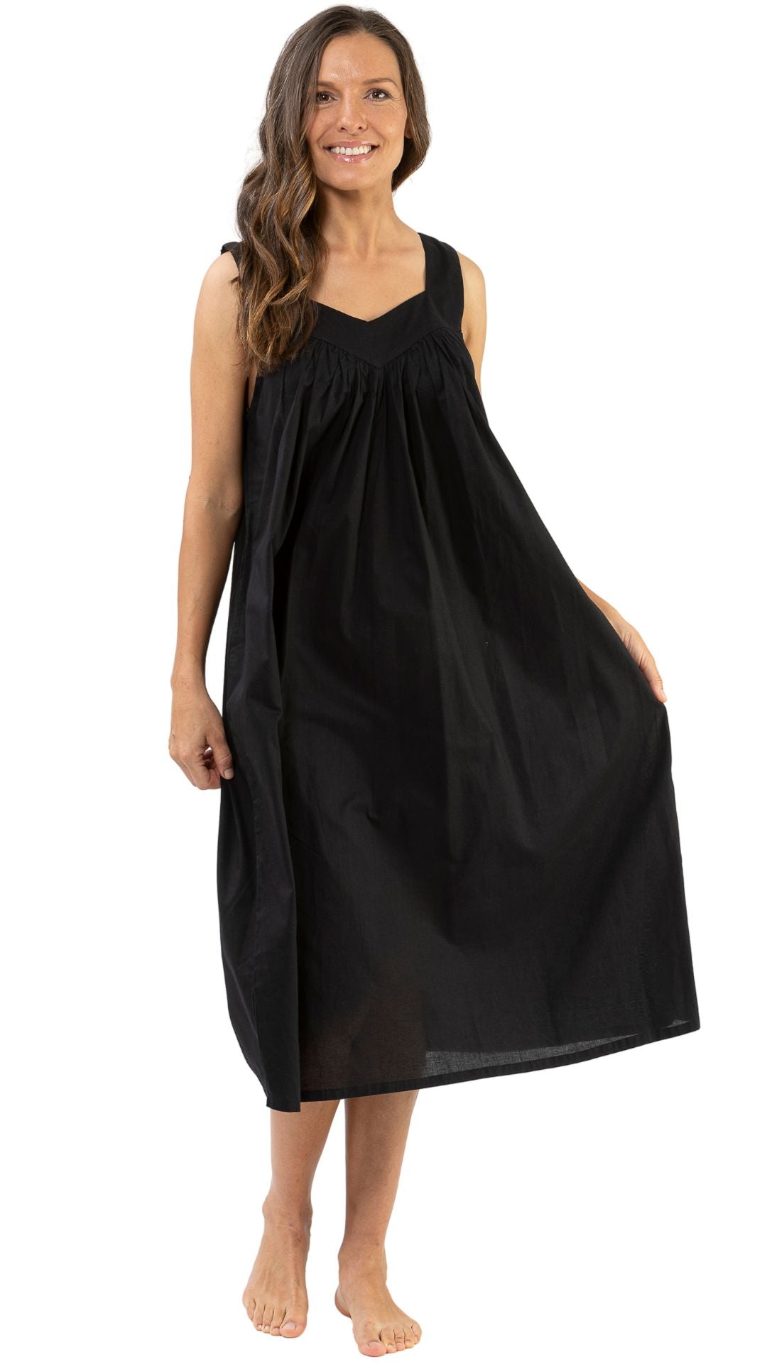 Black nightgown cotton from Australia's best cotton nighties