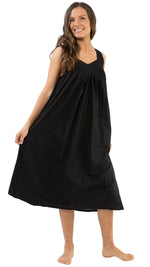 A non-see through nightie in 100% cotton on model Sizes XS - 3XL