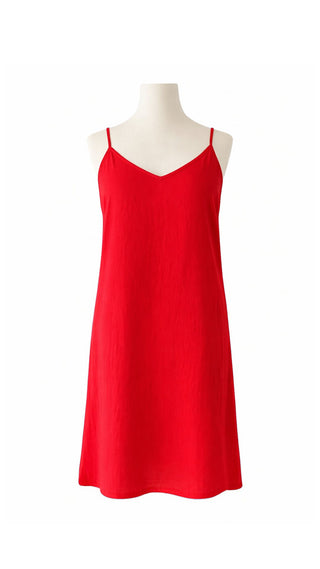Midi Slip Red