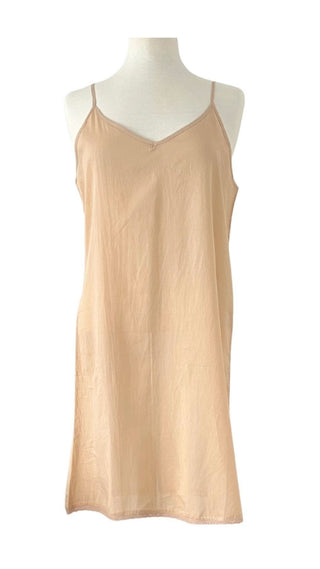 Midi Slip Cotton - NUDE